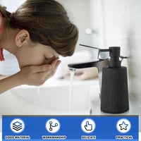 GOMETY 2db Szappanadagoló 380ml Műanyag Adagoló Konyha Fürdőszoba Pumpás 3