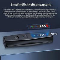 GOMETY 5 v 1 detektor skrytých kamier, vyhľadávač RF bezdrôtových GPS lokátorov a odpočúvacích zariadení, 5 úrovní citlivosti, detektor ploštíc do hotela, domácnosti, kancelárie a na cesty 2