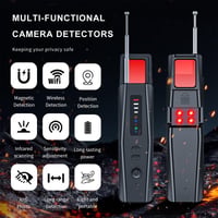 GOMETY 5 v 1 detektor skrytých kamier, vyhľadávač RF bezdrôtových GPS lokátorov a odpočúvacích zariadení, 5 úrovní citlivosti, detektor ploštíc do hotela, domácnosti, kancelárie a na cesty 3