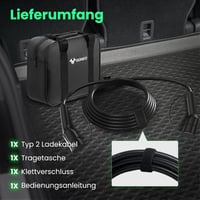 GONEO Type 2 11 kW 7m 16A elektromos autó töltőkábel Mode 3 9