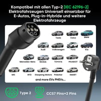 GONEO Nabíjací kábel pre elektromobily Type 2 Schuko, 3,68 kW, 16 A, 1-fázový, TÜV, tepelná ochrana, časovač - 15 m 7