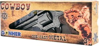 Detský kovbojský revolver Gonher 80/0 – 8-ranový, 20 cm, strieborný 5