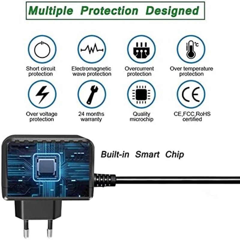 Gonine 6V 1A AC-DC adapter vérnyomásmérő, vérglukóz mérő, mérleg, billentyűzet tápellátásához