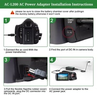 Gonine AC-L200 Sony Handycam kamera tápegység DCR-DVD és DCR-SR sorozathoz 3