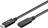 Predlžovací kábel goobay 61038 USB-C 1 m, USB 3.2 Gen 2, rýchlonabíjanie 60 W, 20 V 3 A, prenos dát 10 Gbit/s 1