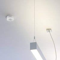 Goobay 96007 Infračervený interiérový snímač pohybu IP20, 3-senzorový PIR 360°, pre LED stropné svietidlá, dosah 6 m, biela, IDA 2