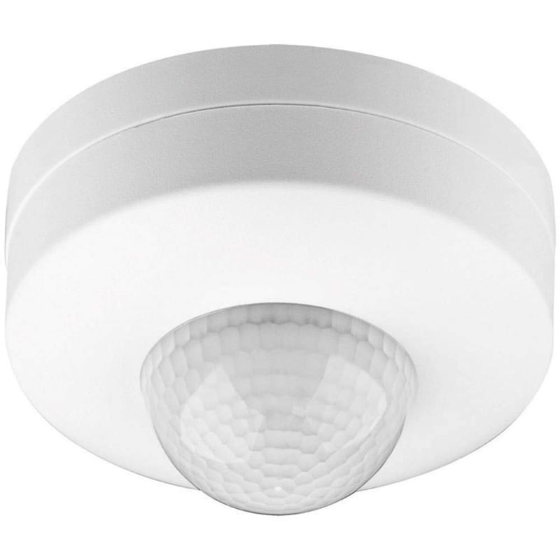 Goobay 96007 Infračervený interiérový snímač pohybu IP20, 3-senzorový PIR 360°, pre LED stropné svietidlá, dosah 6 m, biela, IDA
