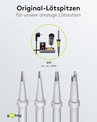 Goobay forrasztócsúcs szett AP 2 4 csatornás állomáshoz 5