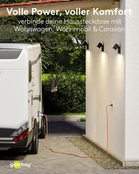 goobay CEE lakókocsi adapter kábel IP44 védősapkával - 1,5 m 3