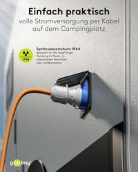 goobay CEE lakókocsi adapter kábel IP44 védősapkával - 1,5 m 6
