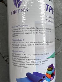 Good Times jóga és fitness szőnyeg 183x61cm TPE antiszlip világoskék táskával 3