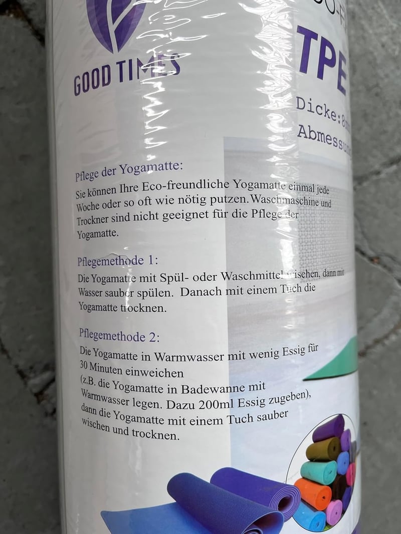 Good Times jóga és fitness szőnyeg 183x61cm TPE antiszlip világoskék táskával
