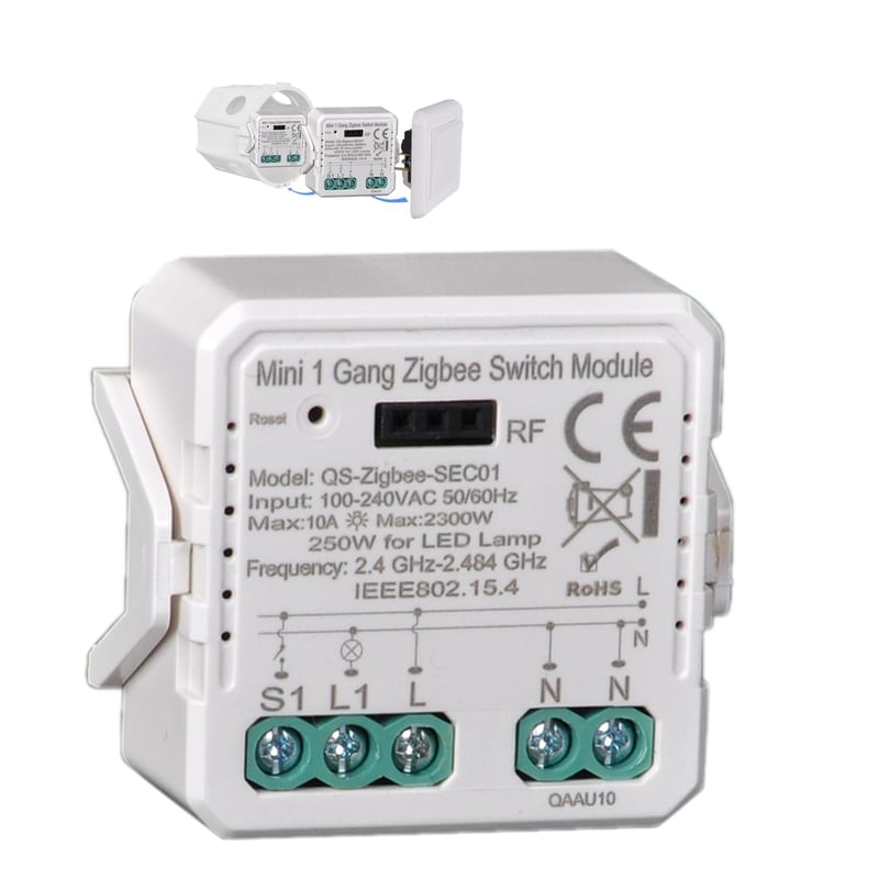 Good Wife Zigbee okos relé kapcsoló RF 433 MHz Tuya Smart Life vezérléshez Alexa Google Home kompatibilis