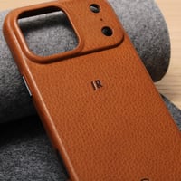 GOOD WILHELM puzdro z pravej kože pre iPhone 17 Pro Max, prémiový ochranný kryt, koňaková hnedá – — Má škvrnu (stav: pozri 2. obrázok) 11