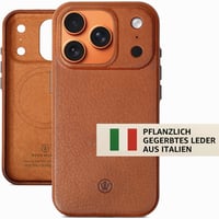 GOOD WILHELM puzdro z pravej kože pre iPhone 17 Pro Max, prémiový ochranný kryt, koňaková hnedá – — Má škvrnu (stav: pozri 2. obrázok) 4