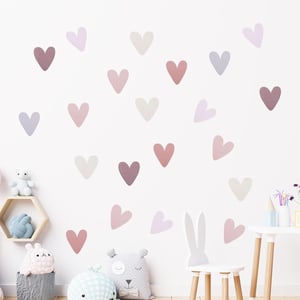 GooDengFull 72 kom. Boho naljepnice za zid u obliku srca: 4x set (288 naljepnica)