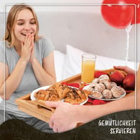 GOODS+GADGETS Bambusový servírovací podnos do postele 70x45 cm veľkosť XXL – Drevený podnos na raňajky do postele 5