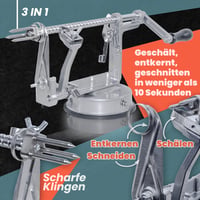GOODS+GADGETS Deluxe nerezový krájač, šúpač a jadrovník na jablká 3 v 1 - škrabka na zemiaky 3