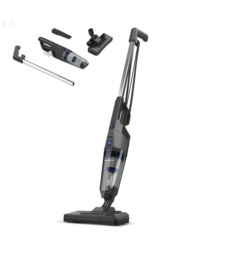 Aspirator vertical Goodyear 600W fără sac, putere de aspirare puternică 18 kPa, recipient de praf 0,6 L, cablu 3,8 m, ușor 1,9 kg, silențios 79 dB, control al fluxului de aer