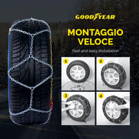 Snehové reťaze Goodyear G9 9 mm, veľkosť 080, certifikované snehové reťaze s atestom TÜV a ÖNORM pre osobné vozidlá 6