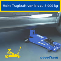 Cric hidraulic mobil Goodyear pentru camioane, capacitate de 3 tone, albastru 5