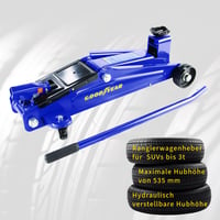Cric hidraulic mobil Goodyear pentru camioane, capacitate de 3 tone, albastru 2