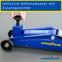 Cric hidraulic mobil Goodyear pentru camioane, capacitate de 3 tone, albastru 6