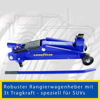 Cric hidraulic mobil Goodyear pentru camioane, capacitate de 3 tone, albastru 3