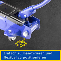 Cric hidraulic mobil Goodyear pentru camioane, capacitate de 3 tone, albastru 8