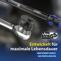 Goodyear profesionalni podesivi moment ključ 40-210 Nm, prihvat 1/2", s nasadnim ključevima 17 mm i 19 mm 6