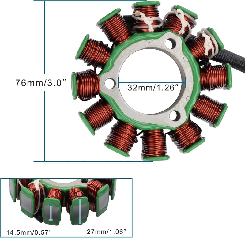 GOOFIT 12 Tekercs Gyújtás Stator Magneto Suzuki RMZ250 RMZ450 2013-2018
