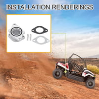 GOOFIT 28mm Karburátor Szívócső Tömítés Készlet RZR 170 Pit Bike ATV-hez 6