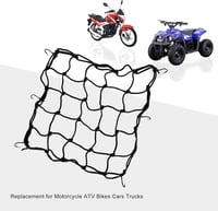 GOOFIT 38x38 cm Szállítóháló Motorkerékpár ATV Autó Teherautó Rögzítőháló Fekete 5