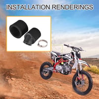 GOOFIT 42mm fekete hajlított légszűrő 50-200cc pit bike quad ATV robogó 6