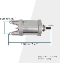 GOOFIT 9T CCW Elektromos Starter Motor KVF750 TERYX 750 800 2008-2018 2