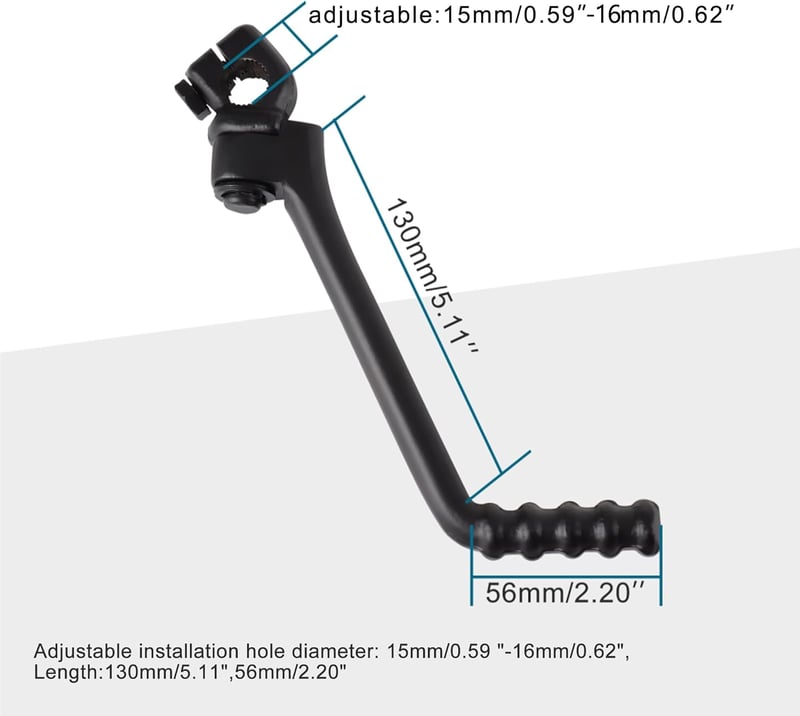 GOOFIT A09-KS fekete-ezüst motorkerékpár alkatrész