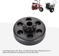 GOOFIT centrifugális kuplung 3/4 furattal 10T lánckerékkel #40/41/420 Baja Honda GoPowerSports gokart mini bike-hoz 5