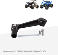 GOOFIT Fekete CNC Alumínium Váltókar Motorra - Összecsukható Sebességváltó Kar ATV UTV Motorkerékpárhoz Szerszámokkal 6