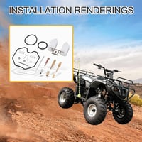 GOOFIT GY6 125cc ATV Quad Karburátor Javítókészlet 26mm CG125cc 6