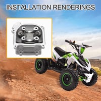 GOOFIT Hengerfej Szeleppel 4 Ütemű GY6 49cc 50cc Robogó Moped 139QMA 139QMB Motor Alkatrész 6