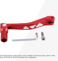 GOOFIT Piros CNC Alumínium Összecsukható Váltókar Szerszámokkal - Univerzális Motorkerékpár Alkatrész Pit Bike ATV UTV Járművekhez 3