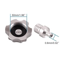 GOOFIT Univerzalni Srebrni Aluminijski Čep Spremnika Goriva - Kompatibilan s Taotao, Roketa, Apollo, SSR, KLX110, TTR110, XR/CRF50/70/80/110 Dirt Bike Modelima 2