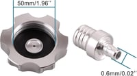 GOOFIT Univerzális Ezüst Alumínium Tanksapka - Kompatibilis Taotaco, Roketa, Apollo, SSR, KLX110, TTR110, XR/CRF50/70/80/110 Dirt Bike Model 2