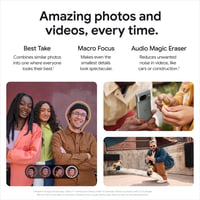 Inteligentný telefón Google Pixel 8 – Android bez blokovania, pokročilý fotoaparát Pixel, 24-hodinová výdrž batérie, silné zabezpečenie – obsidiánová, 128 GB 5