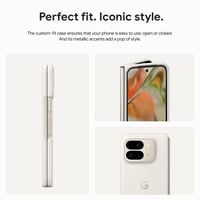 Tenké puzdro na telefón Google Pixel 9 Pro Fold - Obsidiánovo čierna farba - Slim ochranný kryt 4