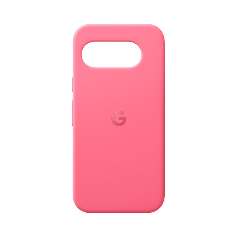 Husă din silicon pentru Google Pixel 9a - Husă de protecție durabilă, rezistentă la pete pentru smartphone Android - Culoare Peony (Made by Google)