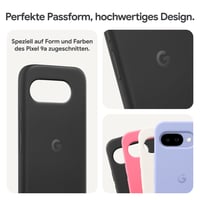 Husă din silicon pentru Google Pixel 9a - Husă de protecție durabilă, rezistentă la pete pentru smartphone Android - Culoare Peony (Made by Google) 5
