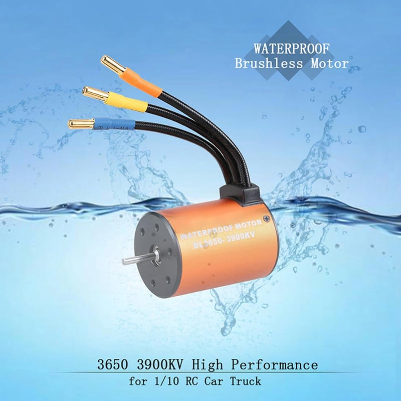 GoolRC 3650 3900KV Vízálló Brushless Motor 60A ESC Szett 1/10 RC Autóhoz