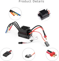 GoolRC 3650 3900KV Vízálló Brushless Motor 60A ESC Szett 1/10 RC Autóhoz 5