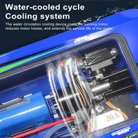 Goolsky RC Hajó 2.4GHz 30km/h Brushless Turbómotor Vízálló Versenycsónak 8